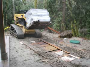 Bringing up a pallet of 'big blocks'